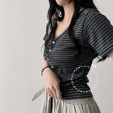 Mitte Spandex Shirring Unit Price, Short-Sleeved Cardigan
