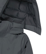 Detachable Muffler Down Jacket / Charcoal