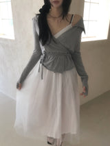 Tilda Ballerina Lace Bustier Tulle Long Dress