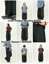[SEMADE] Linen Fatigue バンディングデニム