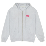 【limited price】TT PINK 2-WAY ZIP HOODIE (Z11112FW) - GREY 