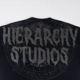HIERARCHY STUDIOS Spellbound - Black Grunge Wide Oversized T-Shirt
