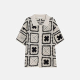 ASCLO Clover Crochet Short Sleeve Cardigan (2color)