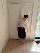 gathered drape top