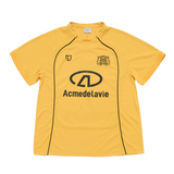 25SS COLORING PIPING FOOTBALL JERSEY SHORT SLEEVE T-SHIRT YELLOW