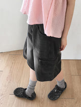 【4color】ティシャンカーゴバミューダハーフデニムショートパンツ