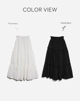 Pou Frill Long Skirt
