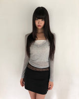 スカン レース ロングスリーブ Tシャツ
