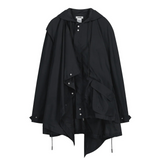 Draped Field Parka / Black