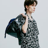 coconut hawaiian paisley half shirt black