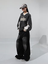 (UNISEX) NYオーバーフィットクリスピースウェットシャツ