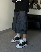 SL Raw Denim Cargo Bermuda Pants (2C)