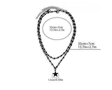 cross dubble necklace (2type)