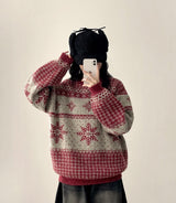 Loa Snow Flake Nordic Pattern Knit