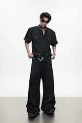 Pearl Trim Denim Shirt