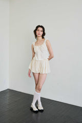 CUDDLY BALLOON SKIRT PANTS / BEIGE
