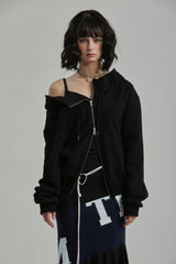 LEADER ZIP-UP -BLACK