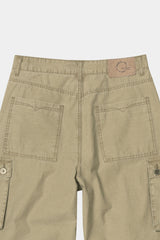 ヴィンテージ ミリタリー カプリ カーゴパンツ(Washed Beige)