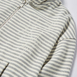 Untitled Starrynight Small Stripe Hood Zip Up Melange White