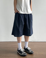 Temple Linen Bermuda Pants