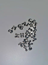 Puffy initial necklace (2BALL)