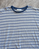 BHNY ルーズフィットスリットストライプロングスリーブTシャツ