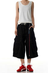 Black Cargo Jorts