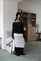 ツイードソフトフラットシューズ