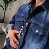  Deface Double Flap Pocket Denim Shirt