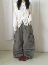 Washed Cargo Pants