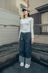 Fallen angel layered top (White)