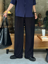 [SET] LMN Martin Air Cool Oversized Linen Shirt + Niel Natural Pintuck Linen Pants