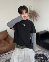 クロボーダーレイヤードTシャツ