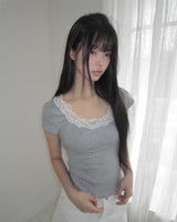 ロフィル レース半袖Tシャツ
