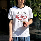 エッセンシャルスタンダード半袖リンガーTシャツアリゾナ ホワイト