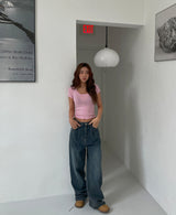 [U-BASIC] [1+1] Mitzu U-neck short sleeves