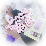 star fairy card holder pink