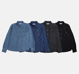  Liu Western Snap Button Denim Shirt