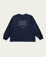 a traveler's tee, navy