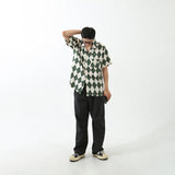 ARGYLE FUNK HALF SHIRTS GREEN