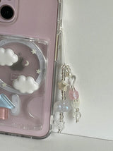 Dreamland Star Moon Cloud Biz Keyring Cell Phone Ring Cell Phone Keyring AirPods Keyring