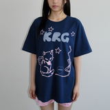 KIRIGIRL ボクシーTシャツ _NAVY
