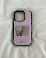 [MADE]Teeth & leopard epoxy bumper case 