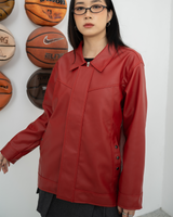 Vintage Synthetic Leather Jacket