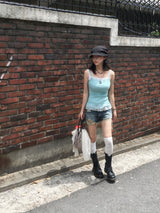Closet Everyday Lace Sleeveless Top (7c)