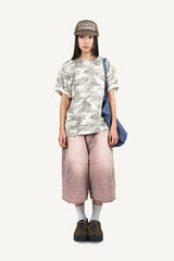 Camo print oversized t-shirt