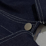 reverse terry pocket denim shortsleeve shirt_blue