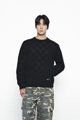 25SS EATHER WARPEN OVERSIZE KNIT BLACK