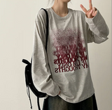 NT Gradient Noise Printed Long Sleeve Tee