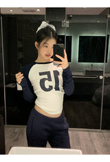 No.ナガーアンドラウンドロングスリーブTシャツ